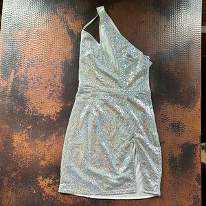 Sequin mini dress Pretty Little Thing PLT party dress size 4